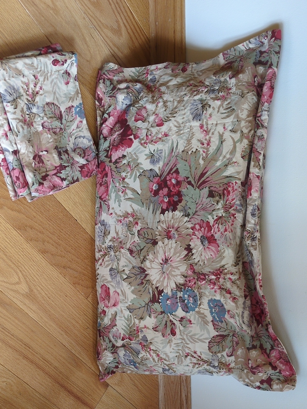 Ralph Lauren Floral Pillowcase Set Of 4 in Rose, Cream & Blue